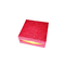 Contenitore di regalo di carta rigido del cioccolato rosso che imballa 9Pcs con il chiaro commestibile interno di plastica